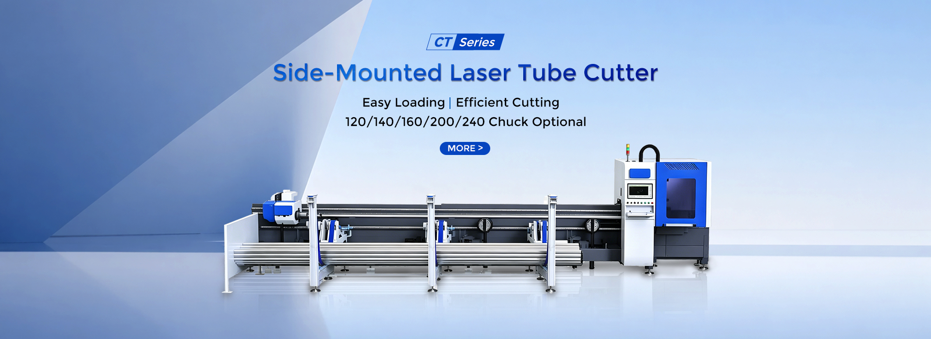 Side-mounted laser tube cutter CT Series banner