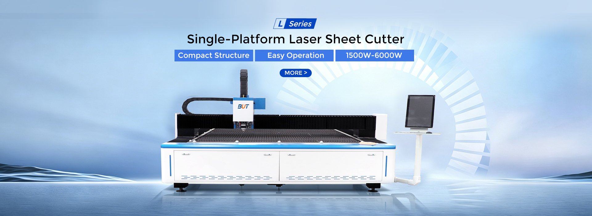 Single-platform laser sheet cutter L Series banner