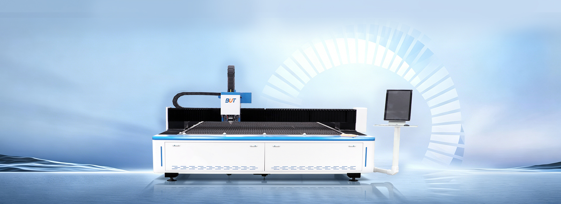 Single-platform laser sheet cutter